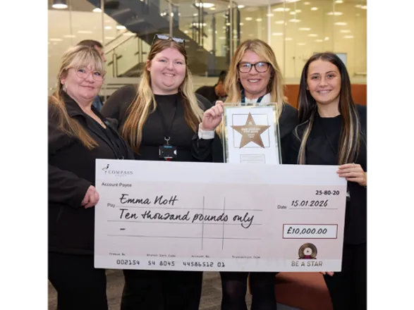 ESS colleague crowned Compass Be A Star 'Legend' with £10,000 prize